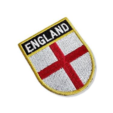 Imagem de BP0176E-011 Bandeira Inglaterra Patch Bordado 5,7x6,8cm - BR44