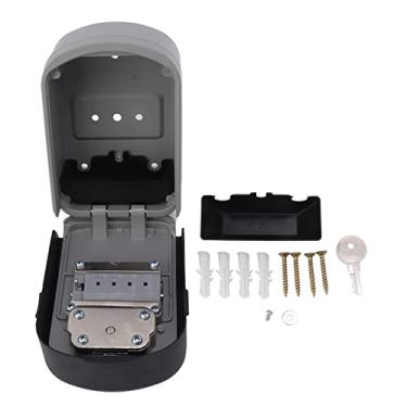 Imagem de Caixa de Trava de Estojo de Segurança, Organizador de Chave de Liga de Alumínio à Prova D'água Montada na Parede Com 10000 Combinações, Caixa de Chave de Grande Capacidade para o