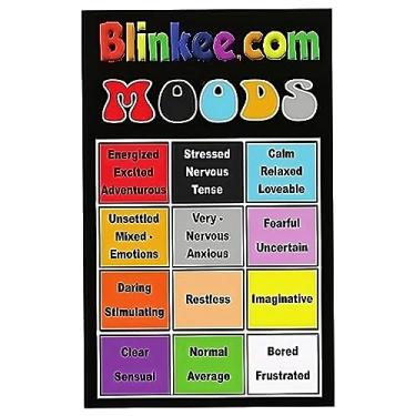 Imagem de Tabela de cores de anel de humor para anéis dos anos setenta como você realmente se sente, Papel