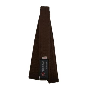Imagem de Faixa de Judô Karatê Taekwondo Master Adulto Marrom Torah, Marrom, A1