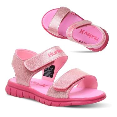 Imagem de Hurley Sandálias Ken para crianças e crianças, para meninos e meninas, sandálias infantis leves de bico aberto, sandálias de praia com alças ajustáveis, para atividades ao ar livre, brincadeiras