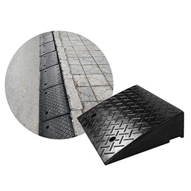 Imagem de Limiar de borracha para rampa, rampa móvel, rampas de borracha, rampa de plástico resistente, tapete de rampa de acessibilidade, tapete de rampa de acessibilidade, grosso, pesado, antiderrapante, pneu