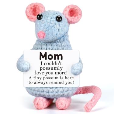 Imagem de LEJIAJINW Mothers Day Mother Gifts for Mom Mother-in-Law, Ideas for Wife Grandma Daughter-in-Law, Unique Mama Mommy I Love You Presents, Cute Mini Positive Crochet Possum