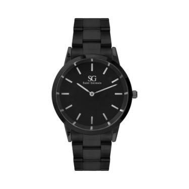 Imagem de Relógio Masculino Luxo Preto Belmont Full Black 40mm Saint Germain
