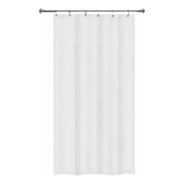 Imagem de Cortina Box Banheiro Cores Lisas 1,80 X 2,00 100% Pvc Forte Antimofo Chuveiro (Branco)