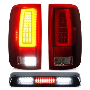 Imagem de Luz traseira + 3º Terceiro Lâmpada de Carga de Freio para Ford F-150 2004 2005 2006 2007 2008 Ford F-150, Luz de Parada de Montagem Alta Lanterna Traseira LED Traseira, FO2800182 FO2801182 5L3Z13404CA