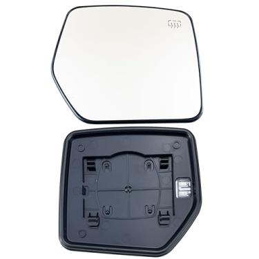 Imagem de Vidro retrovisor lateral do passageiro compatível com Jeep Compass Patriot 2007-2017 Vidro espelhado lateral direito aquecido com suporte traseiro