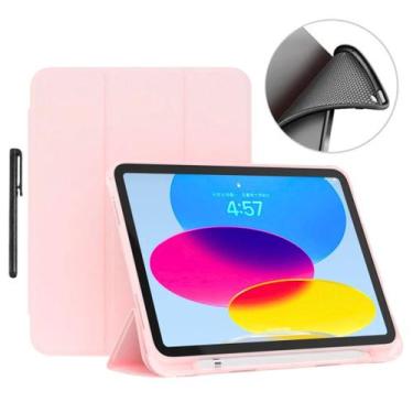 Imagem de Capa slim silicone para Ipad 10 2022 - A2557 A2777 + caneta - Genérica