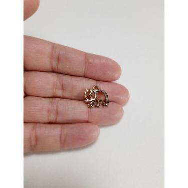 Imagem de Pingente de Elefante Dourado Prateado - Paz Interior Store, 20 unidade