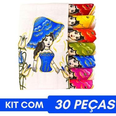 Imagem de Kit 30 Pano Para Fazer Saia Crochê Boneca Artesã Glitter - DRKZA, Chap