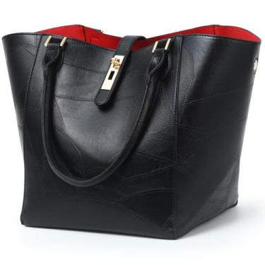 Imagem de Sacola sqlp Large Work para mulheres, bolsas de grife pretas