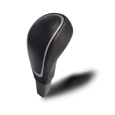 Imagem de Manopla Câmbio Automático HB2O 2013 a 2015 Preto Aro Prata