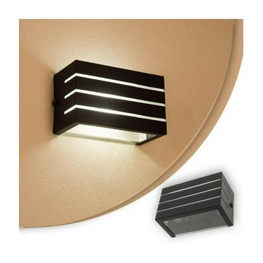 Imagem de Arandela Frisada Luminária Para Muro Parede Externa G9 Cor:Preto