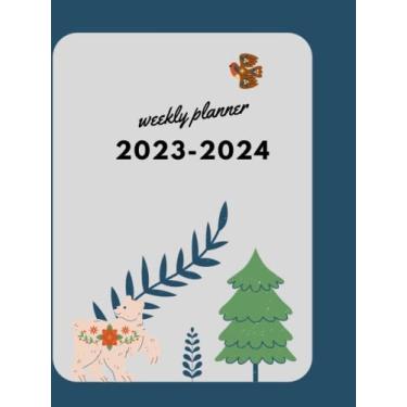 Imagem de weekly planner 2023-2024: large weekly planner 8.25x11,105 pages