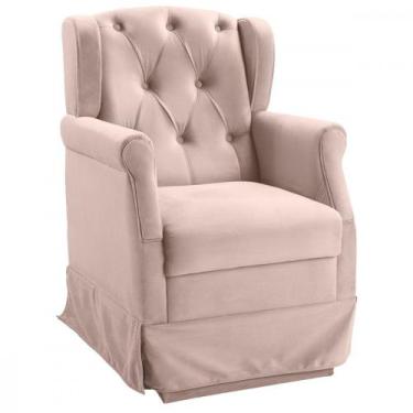Imagem de Poltrona Balanço Ternura Veludo - Star Confort, Rose