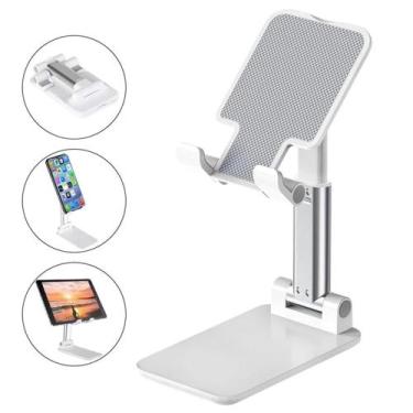 Imagem de Suporte de Mesa Portátil Celular e Tablet com Ajuste de Altura LE049 -