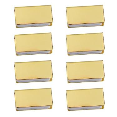 Imagem de UFURMATE Grampo de trava não magnético, 8 peças de clipe de vidro sem moldura ajustável, grampo magnético de toque, grampos de porta de vidro retangulares de metal, braçadeira de trava de armário de