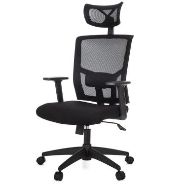 Imagem de Cadeira Escritório Nr-17 Giratória Presidente Anm312 Anima Dallas Tela Preta Base Rodízio