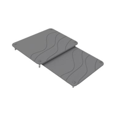 Imagem de IEUDNS 2x Organizador de pia de secagem instantânea Bandeja de pedra de sabão Tapete de secagem antiderrapante Decoração para casa Tapete de secagem de pedra, Cinza