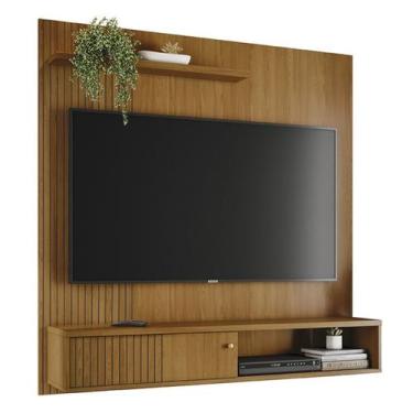 Imagem de Painel Suspenso Tv 65 Pol 1P 160 cm Aurora Cumaru MADETEC, Cumaru