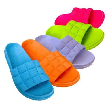 Imagem de Sandália Soft Slide Chinelo flatformFeminino Flip Ortopedica Pé De Alg