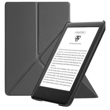 Imagem de Capa Para Kindle Origami 11ª Geração 6” (Modelos 2022 e 2024 – C2V2L3 e RS23CV) – Rígida com Suporte para Leitura – Auto Hibernação – Fechamento Magnético (Cinza Escuro)