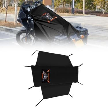 Imagem de Dream Apparel Capa de assento de motocicleta proteção solar impermeável ao ar livre chuva proteção contra poeira ajuste universal resistente à prova de vento capa de veículo motocicleta com bolsa de