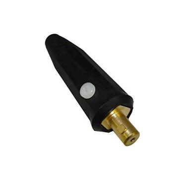 Imagem de WeldingCity Conector Adaptador De Cabo Tipo Dinse (50 Mm) Com Passagem De Gás Para Tocha De Soldagem Tig Refrigerada A Ar Série 9 E Série 17