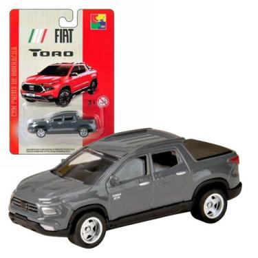 Imagem de Fiat Toro Carrinho Miniatura Cks 1:64 Pneus De Borracha Coleção Pick u
