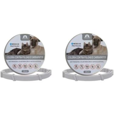 Imagem de Coleira Antipulgas e Carrapatos – Proteção Antiparasitária com Conforto e Segurança Para Seu Cão 8 Meses de Proteção- 38cm