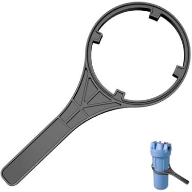 Imagem de Giokyi Chave inglesa 150295 SW-2 para caixas padrão, chave de filtro de água azul grande compatível com Pentair Pentek/Everpure 4 3/10.2 cm caixas padrão