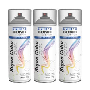 Imagem de Kit 3 Verniz Spray Aerossol TekBond Fosco Uso Geral 350ml/250g