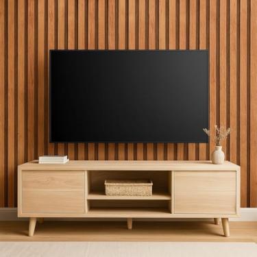 Imagem de Papel de Parede Ripado Marrom Claro Lavavel 3D