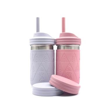 Imagem de Copos Elk and Friends de aço inoxidável de 300 ml para crianças com ma