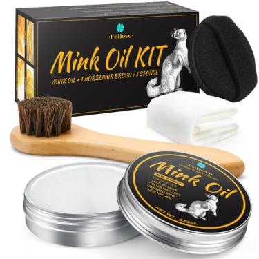 Imagem de Condicionador e limpador de couro Feilove Mink Oil 100mL