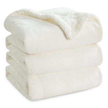 Imagem de Cobertor Bedsure Sherpa Fleece Queen Size 220GSM para o inverno
