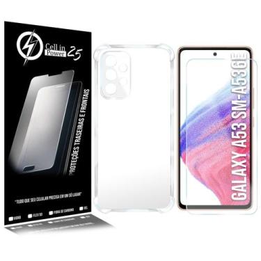 Imagem de Película Vidro + Capa COM BORDA compativel Galaxy A53 5G A536 6.5 - Ce