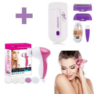 Imagem de Kit Depilador Yes FinishingTouch Remove Pelos Corpo Face Recarrega USB