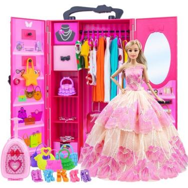 Imagem de Armário de bonecas ZITA ELEMENT 29 cm com roupas 101 unidades