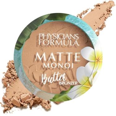 Imagem de Physicians Formula Matte Monoi Butter Bronzer Matte Bronzer Pó Maquiagem Facial, Testado por Dermatologistas, Bronzer Leve