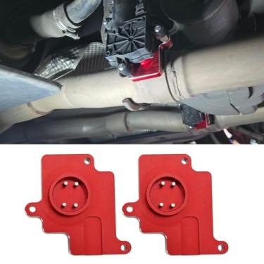 Imagem de Canitu Substituição De Escapamento Ativo Alumínio/Substituição Simulador Para Dodge Charger E Challenger 2015-2023 5,7L 6,2L (Vermelho)