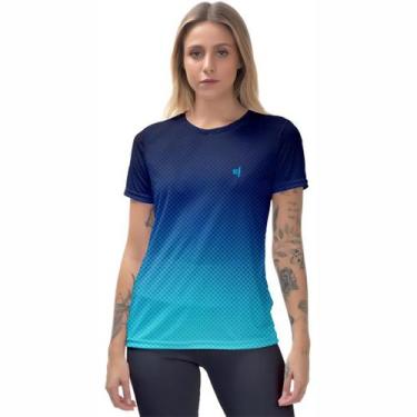 Imagem de Blusa Feminina Academia Camisa Fitness Musculação Caminhada Bike Prote