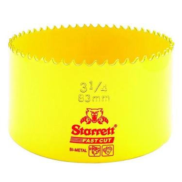 Imagem de Serra Copo Bi-Metal 83mm 3.1/4" Fast Cut Starrett FCH0314-G