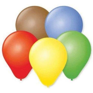 Imagem de Balão Liso Basic 6,5 Sortido (50 Unidades) - São Roque