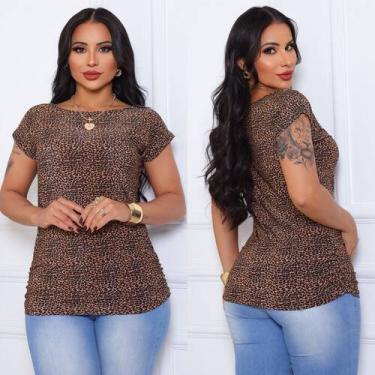 Imagem de Blusa Tampa Bumbum Feminina LongLine Confortável - EBENEZER PRIETOS, O