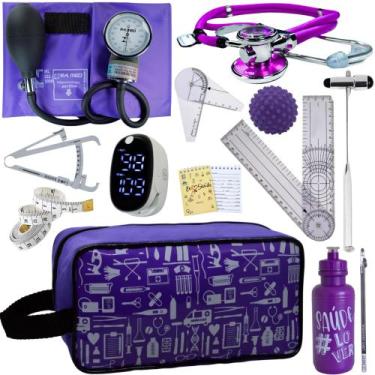 Imagem de Kit Fisioterapia Maleta Goniometro Martelo Buck Completo - Love Saude,