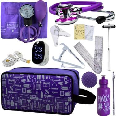 Imagem de Kit Fisioterapia Maleta Goniometro Martelo Buck Completo - Love Saude,