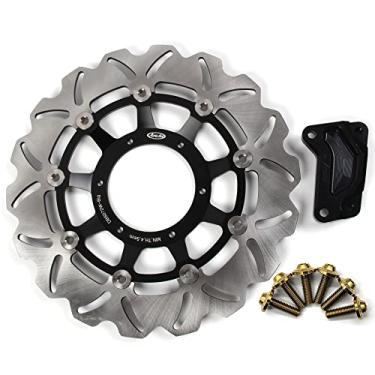 Imagem de Rotor de disco de freio dianteiro Arashi com parafusos de montagem para Honda CBR250R 2010-2013 ABS 11-13, ABS CBR300R 2014-2017 inclui, acessórios de substituição de motocicleta pretos