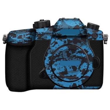 Imagem de Adesivo de capa de câmera GH5 para Panasonic Lumix GH5 filme protetor anti-arranhões decoração de pele e resistência ao desgaste (azul cavaleiro)