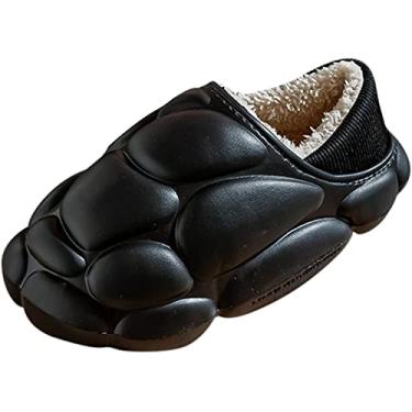 Imagem de Casal de inverno masculino impermeável baotou cobertura de calcanhar quente casa, Preto, 8.5